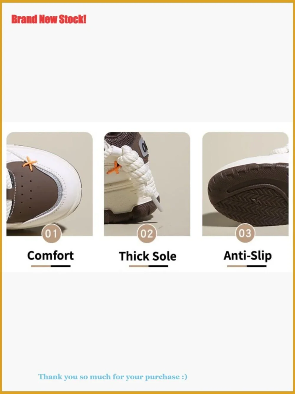 Thick Sole Platform Sneakers Chunky Walking Shoes Y2K Style - Picture 6 of 7